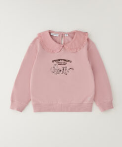 Felpa rosa colletto Sarabanda