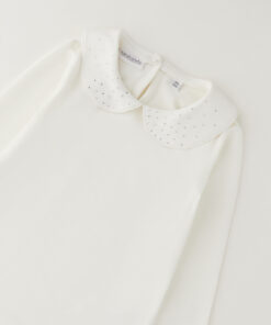 Alternative view of Maglia collo strass Sarabanda