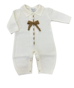Tutina fiocco beige Pappa & Latte