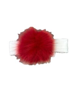Fascia con pom pom rosso Ambarabà