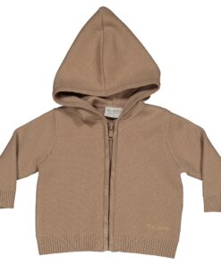 Cardigan tricot con cappuccio Birba